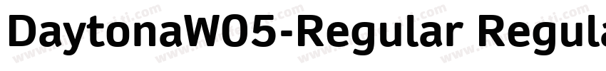 DaytonaW05-Regular Regular字体转换